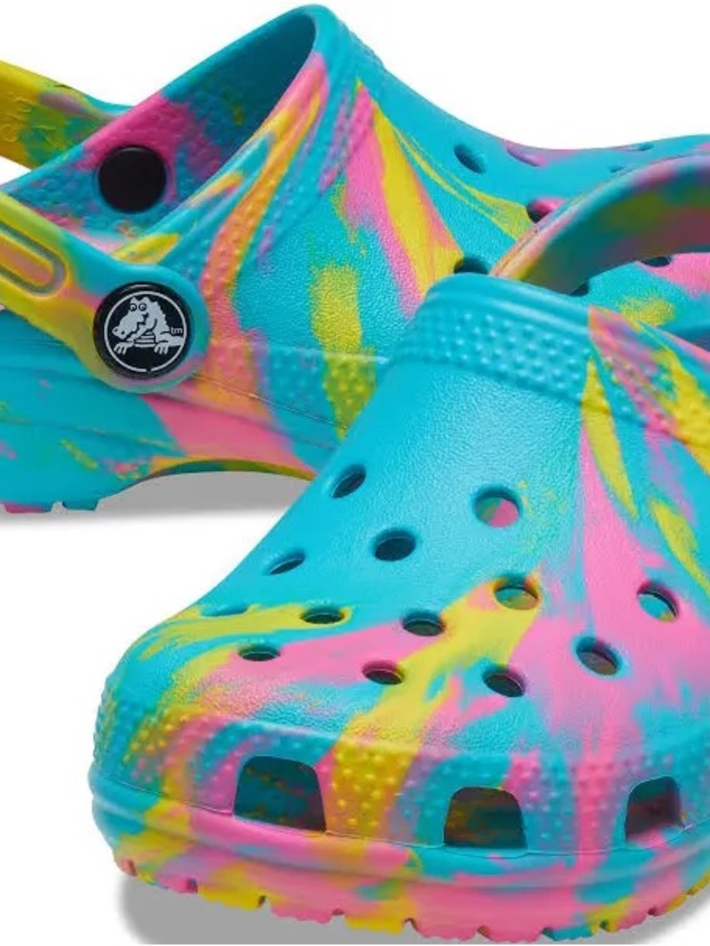 Crocs Classic Marbled Tie-Dye Clogs | Kids C9